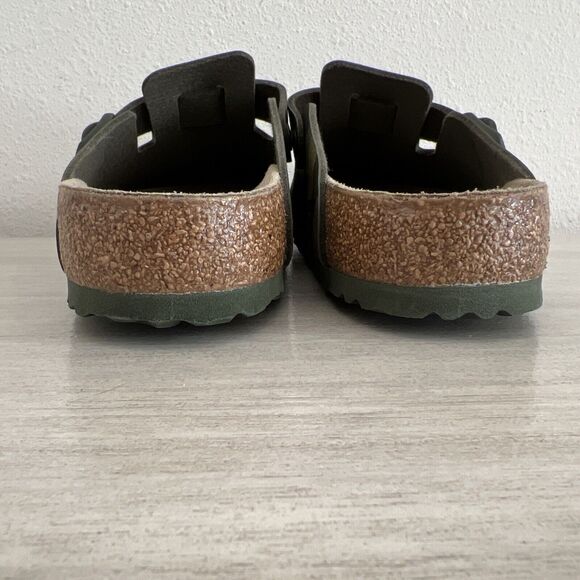 Birkenstock Sz W-11 M-9 42 Eur Boston Desert Soil Camo Green Clog Slide - Picture 10 of 11